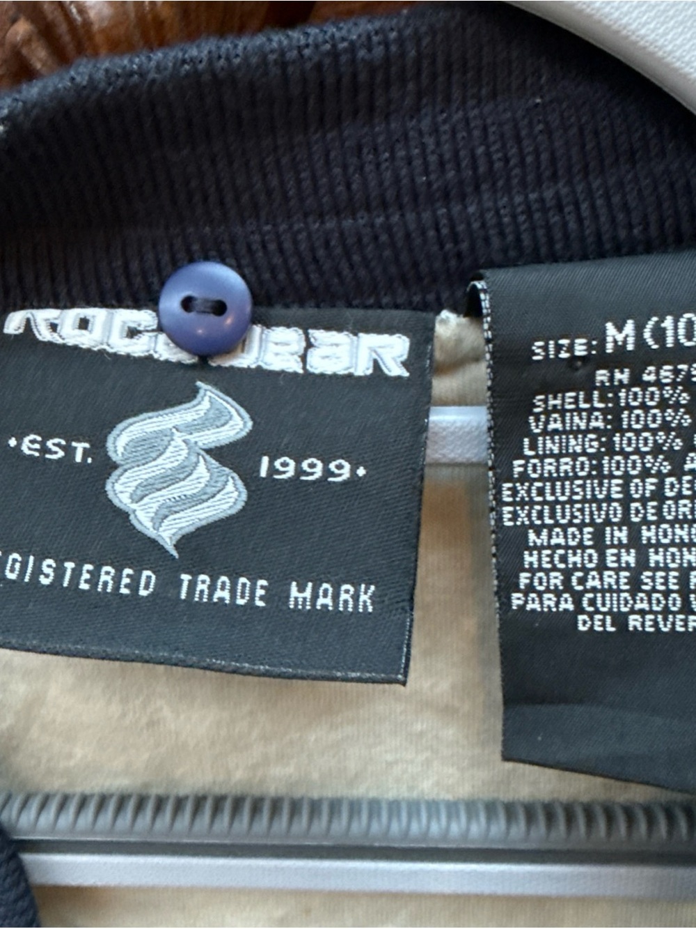 Vintage Rocawear Navy Jacket with Orange Trim and Patches - Picture 8 of 8